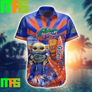 NCAA Florida Gators Baby Yoda Trendy Aloha Hawaiian Shirt Gifts For Men And Women Hawaiian Shirt