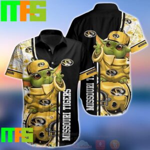NCAA Missouri Tigers Baby Yoda Trendy Aloha Hawaiian Shirt Gifts For Men And Women Hawaiian Shirt