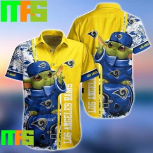 NFL Los Angeles Rams Baby Yoda Style Hot Trends Summer New Design Hawaiian Shirt Gifts For Men And Women Hawaiian Shirt