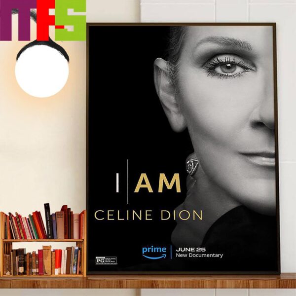 New Documentary Official Poster I Am Celine Dion June 25th 2024 Home Decorations Wall Art Poster Canvas