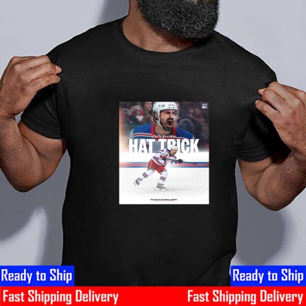 New York Rangers Chris Kreider Hat Trick Helps Rangers Eliminate Hurricanes In Game 6 Essential T-Shirt
