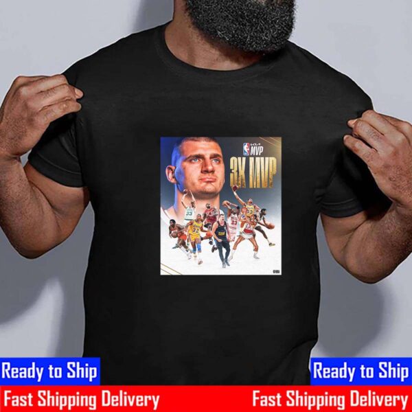 Nikola Jokic 3x NBA Most Valuable Player In NBA Awards Essential T-Shirt