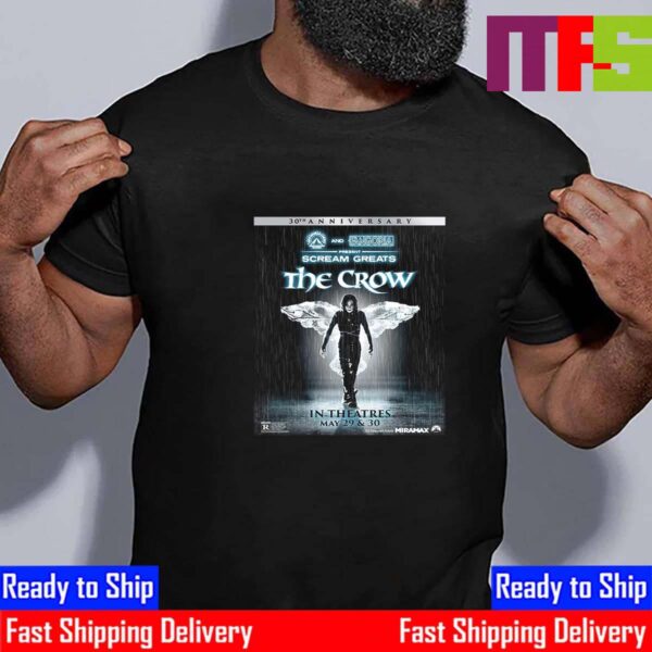 Official 30th Anniversary Poster For The Crow Returning To Theaters May 29th-30th 2024 Essential T-Shirt