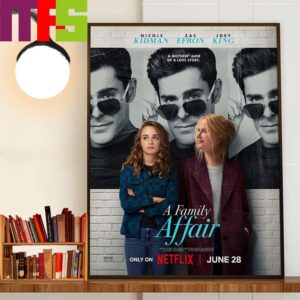 Official Poster A Family Affair With Starring Nicole Kidman Zac Efron And Joey King Wall Art Decor Poster Canvas