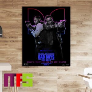 Official Poster Bad Boys Ride Or Die Will Smith And Martin Lawrence Dolby Cinema On June 7 Home Decor Poster Canvas