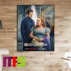 Official Poster Bridgerton Season 3 Even A Wallflower Can Bloom Netflix Home Decor Poster Canvas