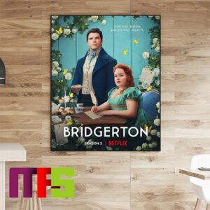 Official Poster Bridgerton Season 3 Penelope Featherington And Colin Bridgerton Netflix Home Decor Poster Canvas