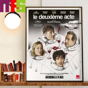 Official Poster For The Second Act Of Quentin Dupieux Wall Decor Poster Canvas