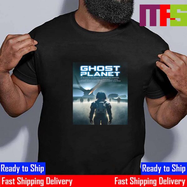 Official Poster Ghost Planet At The Edge Of The Universe Lies Mystery And Adventure Essential T-Shirt