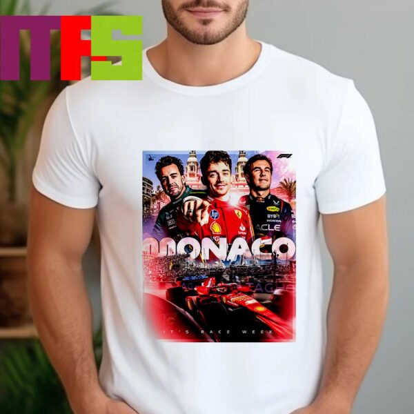 Official Poster Monaco Grand Prix It Race Week 2024 Season Unisex T-Shirt