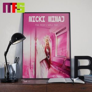 Official Poster Pink Friday 2 World Tour Nicki Minaj Home Decor Poster Canvas