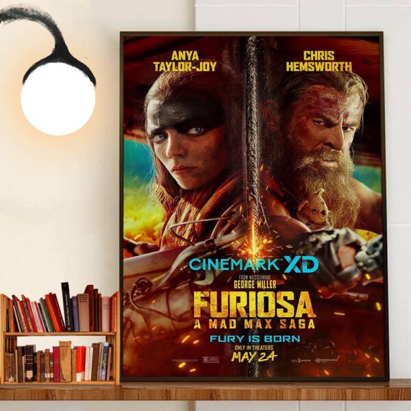 Official Poter Furiosa A Mad Max Saga Cinemark XD Poster Wall Decor Poster Canvas