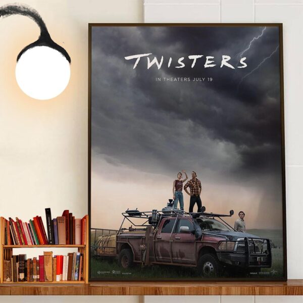 Official Poter Twisters On Theaters July 19th 2024 Wall Decor Poster Canvas