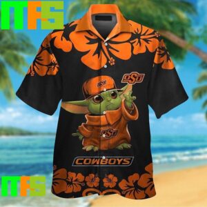 Oklahoma State Cowboys Baby Yoda Tropical Aloha Hawaiian Shirt Gifts For Men And Women Hawaiian Shirt