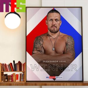 Oleksandr Usyk Beats Tyson Fury To Become The Undisputed Heavyweight World Champion Home Decorations Poster Canvas