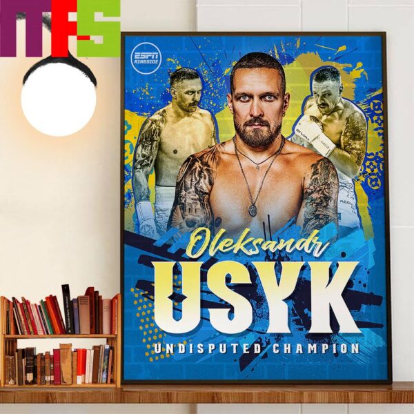 Oleksandr Usyk Undisputed Heavyweight Champion Home Decorations Poster Canvas