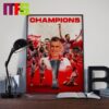 Olympiacos The First Greece To Champion European Club Trophy 2024 Home Decor Poster Canvas