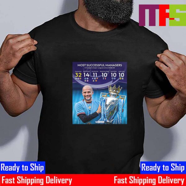 Pep Guardiola Is The Most Successful Managers in Europe Major Leagues Since 2008-2009 Essential T-Shirt