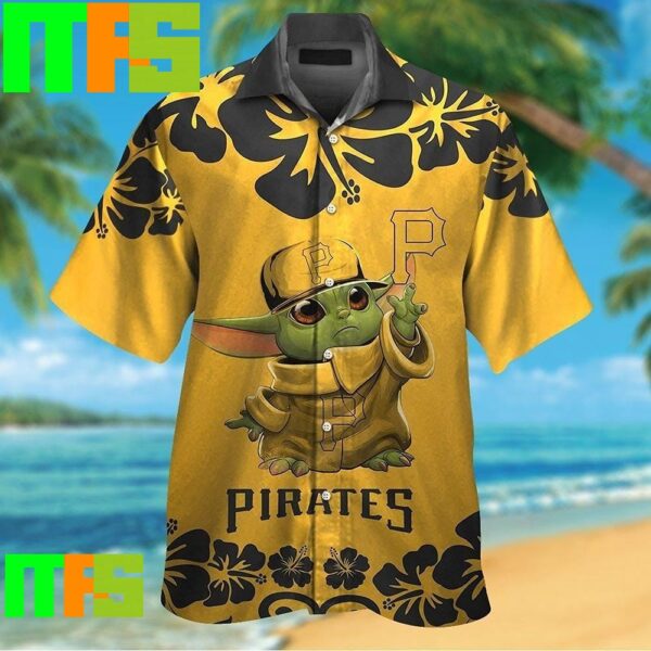 Pittsburg Pirates Baby Yoda Tropical Aloha Hawaiian Shirt Gifts For Men And Women Hawaiian Shirt