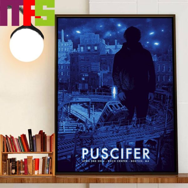 Puscifer Poster At Boch Center Boston Massachusetts Performing On April 3rd 2024 Wall Decor Poster Canvas