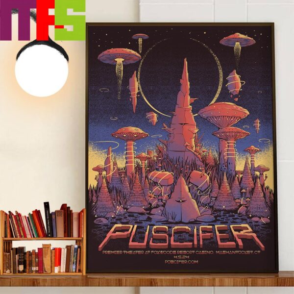 Puscifer Poster At Premier Theater At Foxwoods Resort Casino Mashantucket CT April 5th 2024 Wall Decor Poster Canvas