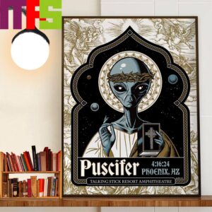 Puscifer Poster At Talking Stick Resort Amphitheatre Phoenix AZ April 16th 2024 Wall Decor Poster Canvas