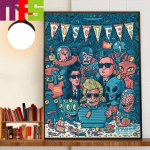 Puscifer Poster At The Forest Hills Stadium Forest Hills NY May 4th 2024 Wall Decor Poster Canvas