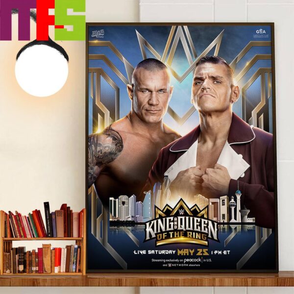 Randy Orton Vs Gunther At WWE King And Queen Of The Ring 2024 Wall Art Decor Poster Canvas