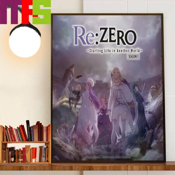 Re Zero Starting Life In Another World Season 3 Wall Decor Poster Canvas