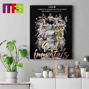 Real Madrid Laliga Champion 2023-2024 Real Immortals Home Decor Poster Canvas Real Madrid Laliga Champion 2023-2024 Real Immortals Home Decor Poster Canvas