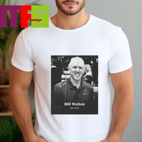 Rest In Peace Bill Walton Legendary Hall Of Fame NBA Player And Broadcaster 1952-2024 Essential T-Shirt