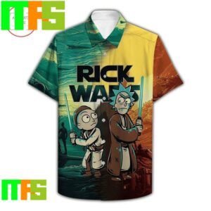 Rick Morty Entwined in a Star Wars Tropical Aloha Hawaiian Shirt Gifts For Men And Women Hawaiian Shirt