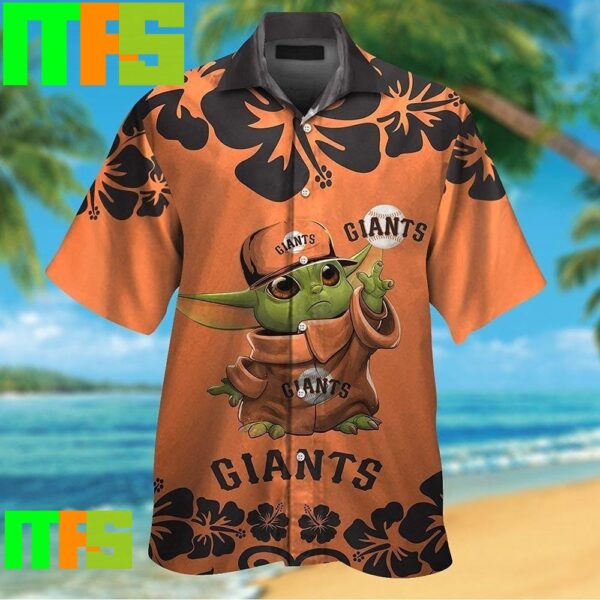San Francisco Giants Baby Yoda Tropical Aloha Hawaiian Shirt Gifts For Men And Women Hawaiian Shirt