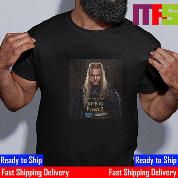 Sauron In The Lord Of The Rings The Rings Of Power Season 2 Official Poster August 29th Essential T-Shirt