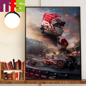 Scuderia Ferrari F1 Team Charles Leclerc A Win At Home At Monaco GP Wall Art Decor Poster Canvas Scuderia Ferrari F1 Team Charles Leclerc A Win At Home At Monaco GP Wall Art Decor Poster Canvas