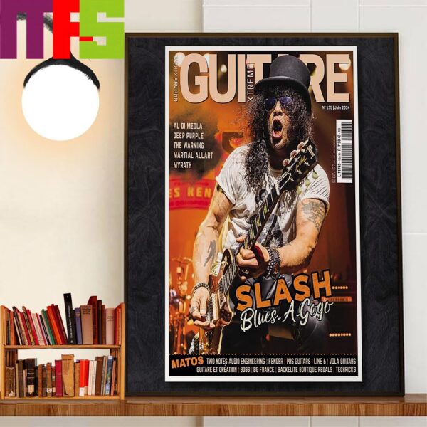 Slash Is On The Cover Of Guitare Xtreme 135 June 2024 Home Decorations Wall Art Poster Canvas