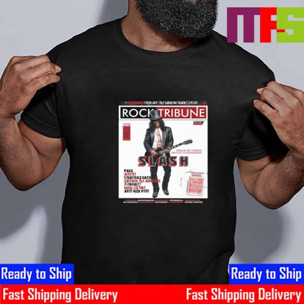 Slash Is On The Cover Of Rock Tribune Magazine June 2024 Essential T-Shirt