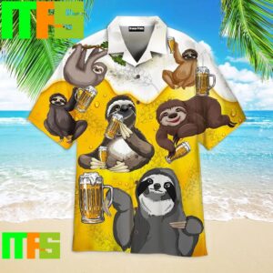 Sloth Drink Beer Hawaiian Shirt Gifts For Men And Women Hawaiian Shirt