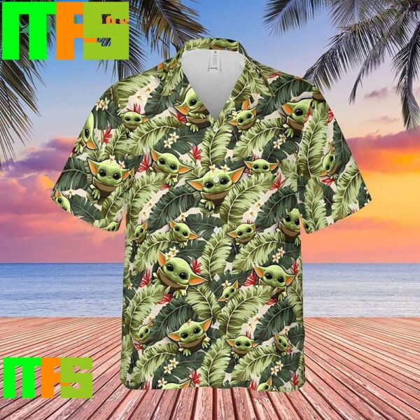 Star Wars Baby Yoda Forest Tropical Aloha Hawaiian Shirt Gifts For Men And Women Hawaiian Shirt