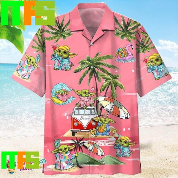Star Wars Baby Yoda Perfect For Your Family Summer Beach Tropical Aloha Hawaiian Shirt Gifts For Men And Women Hawaiian Shirt