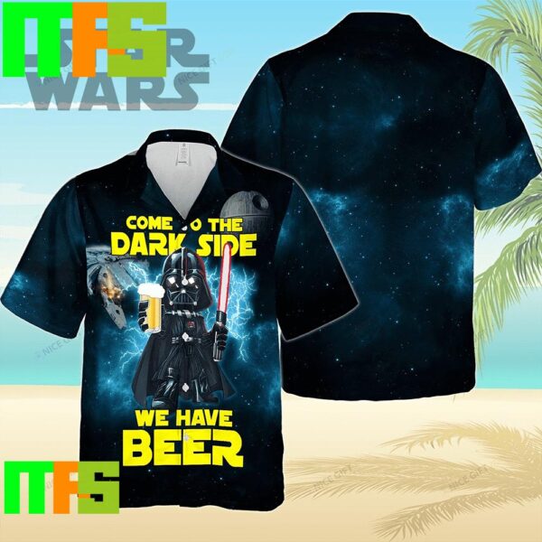 Star Wars Darth Vader Come To The Dark Side We Have Beer Tropical Aloha Hawaiian Shirt Gifts For Men And Women Hawaiian Shirt