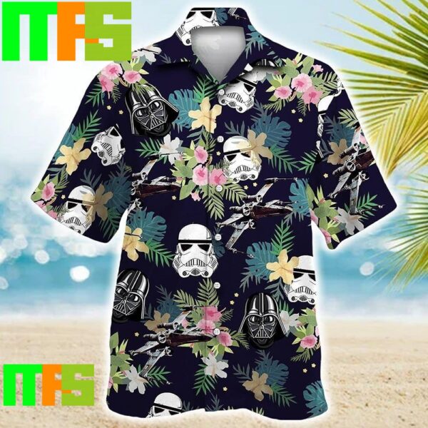 Star Wars Darth Vader Stormtrooper Helmet Tropical Aloha Hawaiian Shirt Gifts For Men And Women Hawaiian Shirt