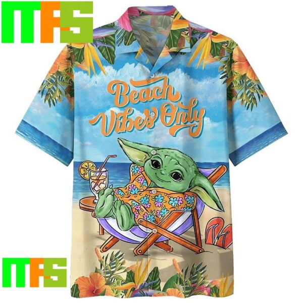 Star Wars Disney Baby Yoda Beach Vibes Only Tropical Aloha Hawaiian Shirt Gifts For Men And Women Hawaiian Shirt