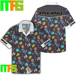 Star Wars Hawaii Shirt Darth Vader Chewbacca Yoda Heads Tropical Aloha Hawaiian Shirt Gifts For Men And Women Hawaiian Shirt