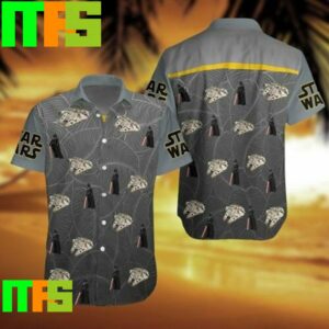 Star Wars Hawaii Shirt Darth Vader Millennium Falcon Tropical Aloha Hawaiian Shirt Gifts For Men And Women Hawaiian Shirt