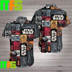 Star Wars Hawaii Shirt Star Wars Stormtrooper Bb8 Darth Vader Pattern Grey Tropical Aloha Hawaiian Shirt Gifts For Men And Women Hawaiian Shirt
