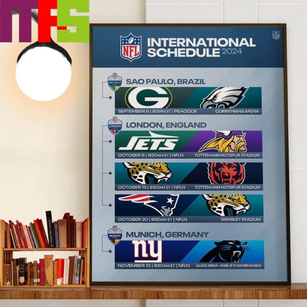 The 2024 NFL International Schedule Is Set Home Decor Poster Canvas