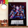 The Cleveland Cavaliers Advance To The Eastern Conference Semifinals NBA Playofffs 2024 Wall Decor Poster Canvas