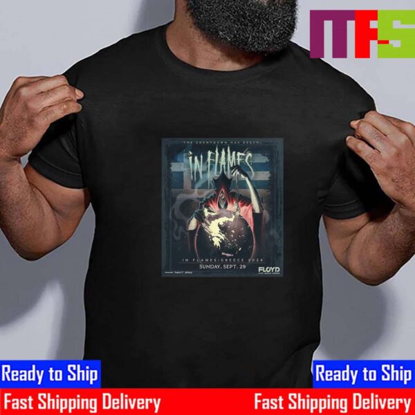 The Countdown Has Begun In Flames Greece September 29th 2024 Essential T-Shirt