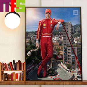 The Curse Is Broken Scuderia Ferrari Driver Charles Leclerc Finally Wins Home Race In Monaco GP F1 Race Week Wall Art Decor Poster Canvas